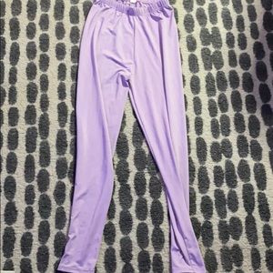 Purple leggings
